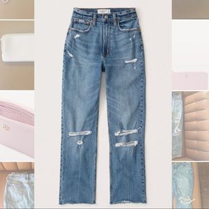 ABERCROMBIE & FITCH - The Mom High Rise Curve Love Jeans